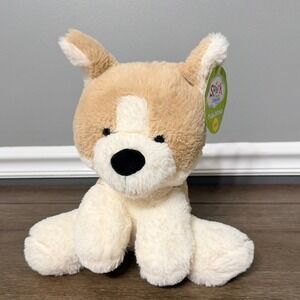 Spark Create Imagine Plush Corgi Tan Cream Soft Stuffed Animal Puppy NWT 11 inch